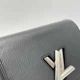 Twist MM Crossbody bag in Epi leather, Silver Hardware