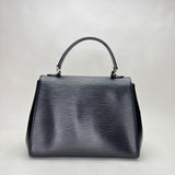 Cluny MM Top handle bag in Epi leather, Silver Hardware