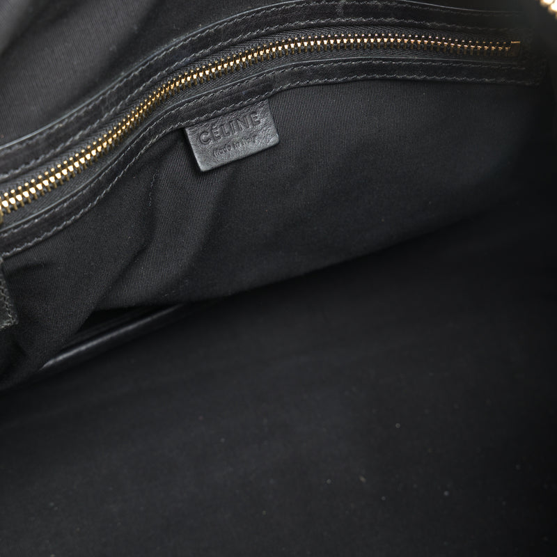Bowling Medium Top handle bag in Calfskin, Gold Hardware