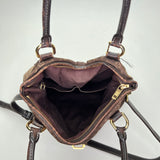 Elegie Idylle Top handle bag in Canvas, Gold Hardware