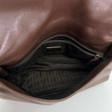 Embossed Chain Shoulder bag in Calfskin, Resin Hardware