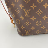 Neverfull MM Tote bag in Coated canvas, Gold Hardware