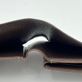 Slender Brown Wallet in Taiga Leather