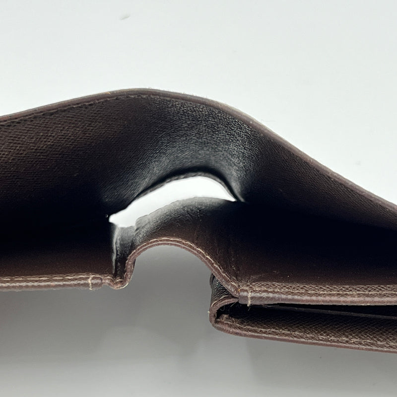 Slender Brown Wallet in Taiga Leather