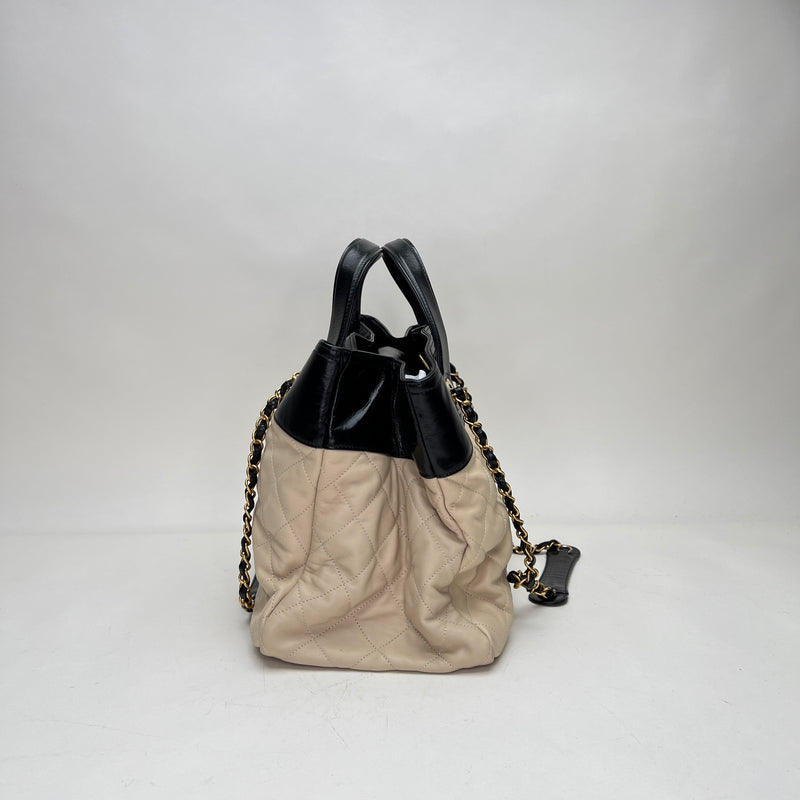 In The Mix Shopping Tote bag in Calfskin, Brushed Gold Hardware
