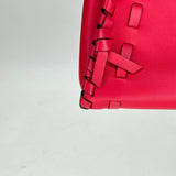 Peekaboo Mini Top handle bag in Calfskin, Silver Hardware