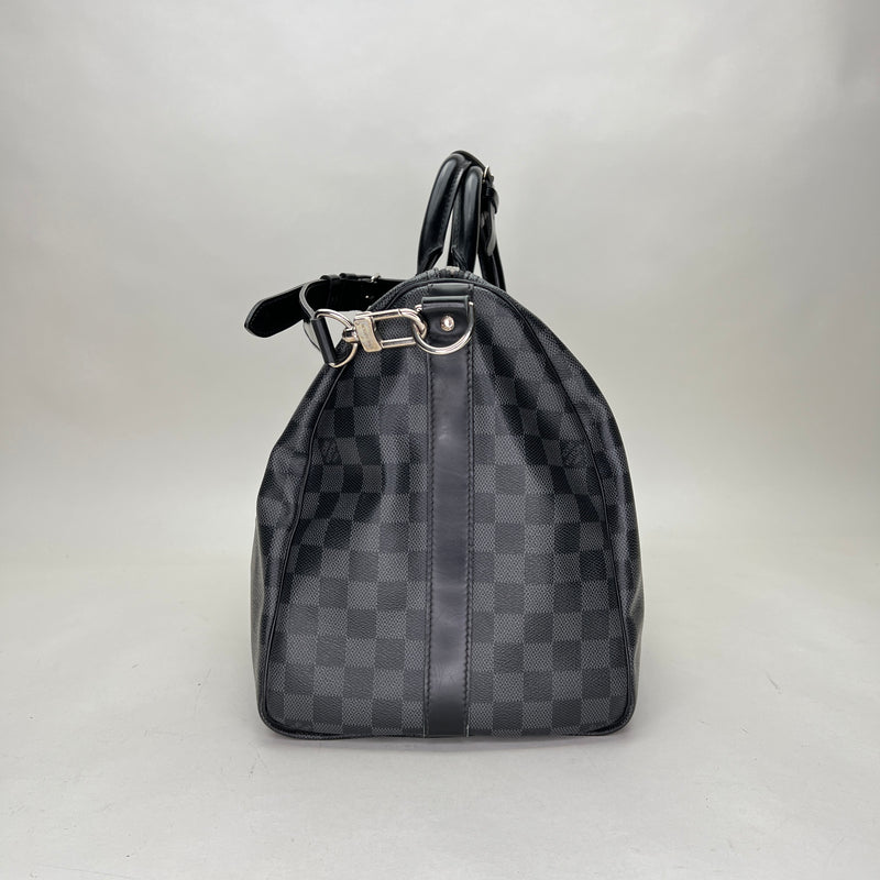 Keepall 45 Duffle bag in Coated canvas, Silver Hardware