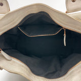 City Medium Shoulder bag in Distressed leather, Rose Gold Hardware