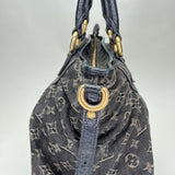 Cabby Neo MM Top handle bag in Denim, Gold Hardware