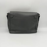 Roman MM Messenger bag in Taiga leather, Silver Hardware
