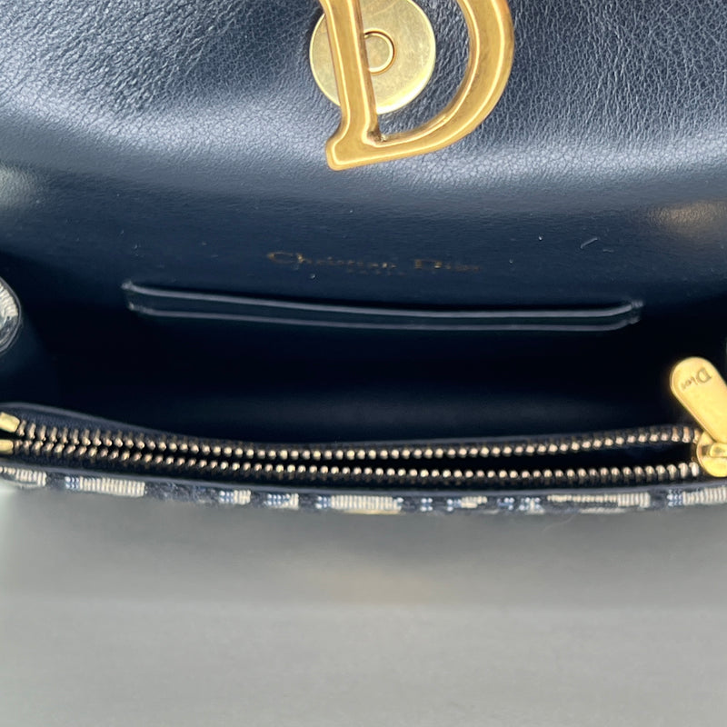 Saddle Pouch Belt bag in Oblique, Gold Hardware
