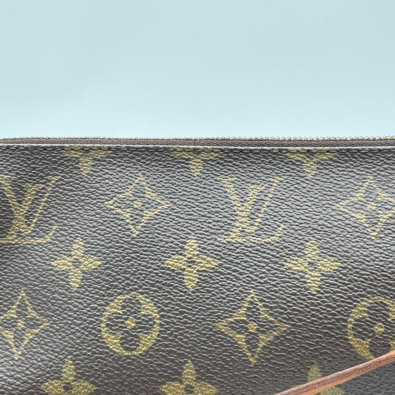 Pochette Accessoires Shoulder bag in Monogram coated canvas, Gold Hardware