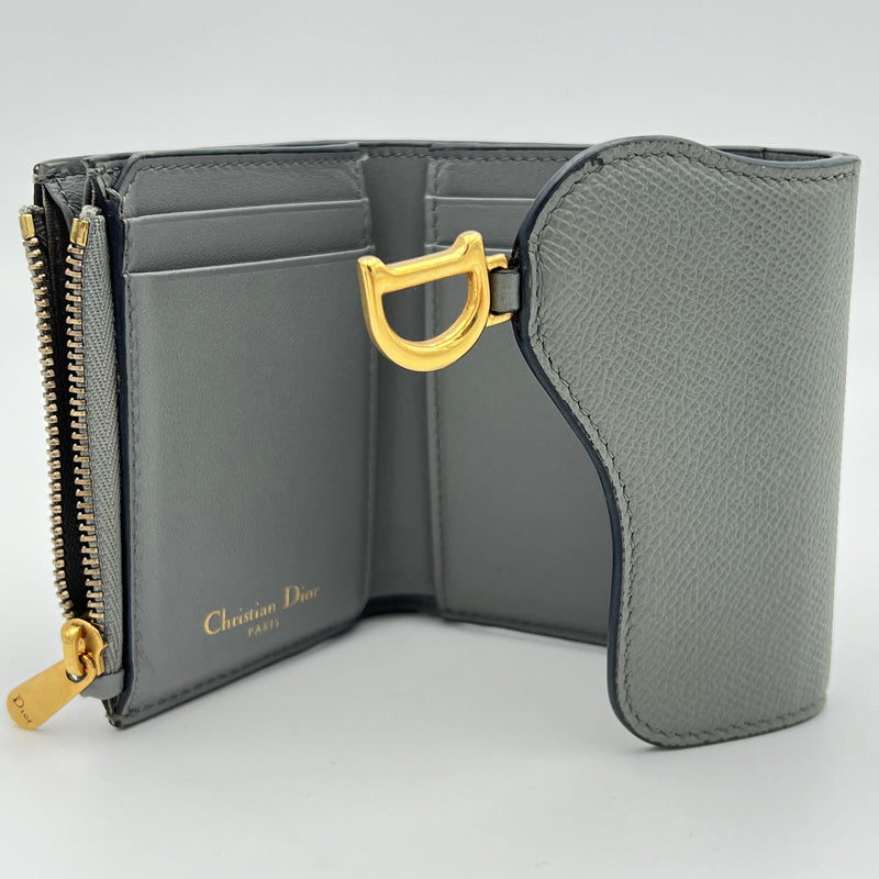 Lotus Wallet in Calfskin, Gold Hardware