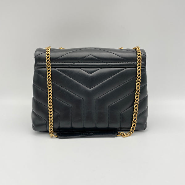 LouLou Small Crossbody bag in Calfskin, Gold Hardware