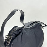 Sherry Shoulder bag in Nylon, Silver Hardware