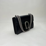 Dionysus Small Shoulder bag in leather, Silver Hardware