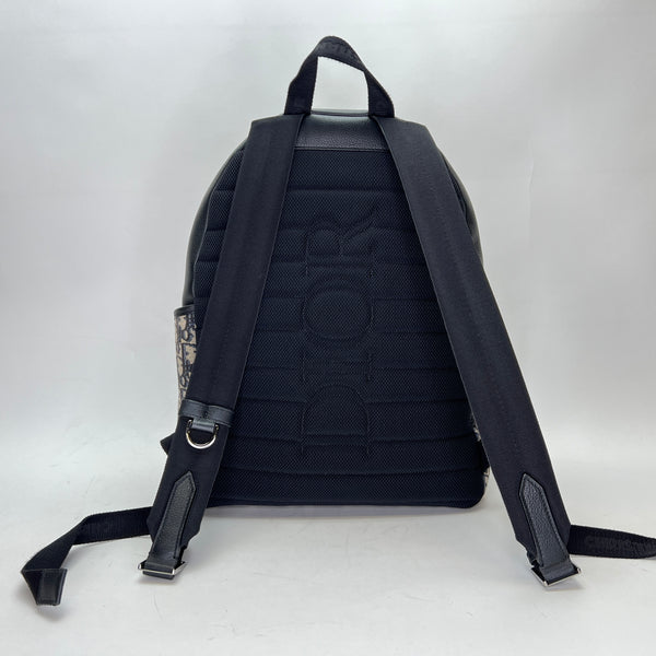 Oblique Backpack in Jacquard, Silver Hardware