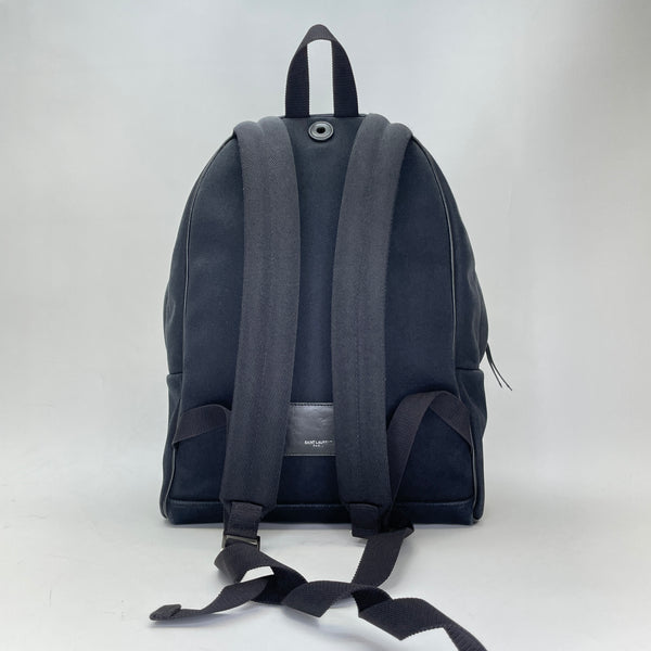 Star Backpack in Canvas, Silver Hardware