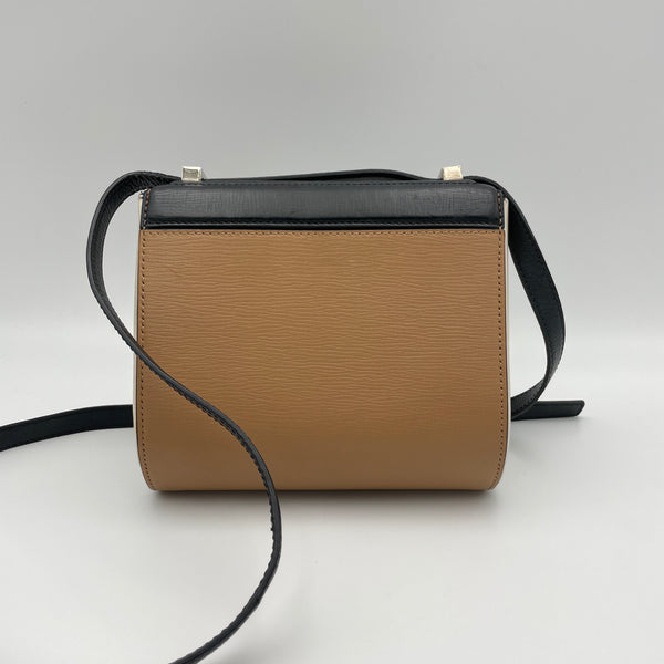 Pandora Box Mini Shoulder bag in Calfskin, Silver Hardware