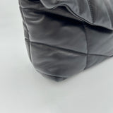 Puffer Small Shoulder bag in Lambskin, Silver Hardware