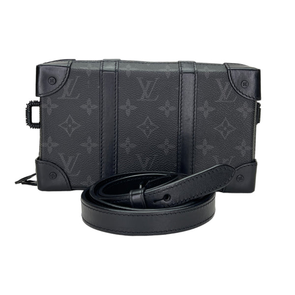 Trunk Crossbody bag in Coated canvas, Lacquered Metal Hardware