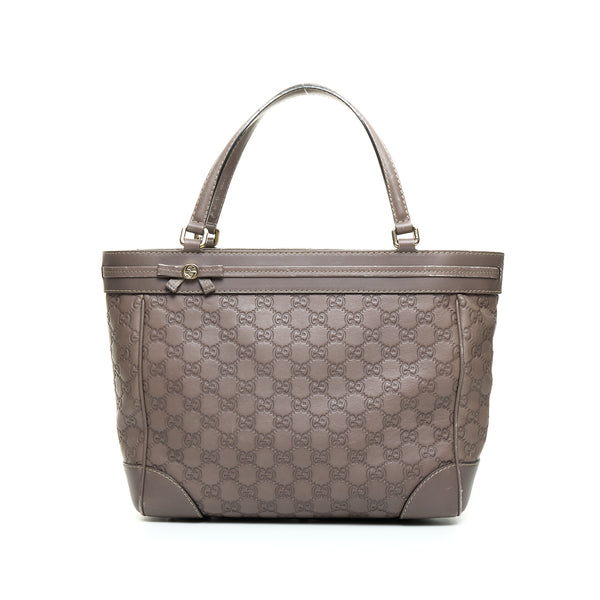 Mayfair Tote bag in Guccissima leather, Light Gold Hardware