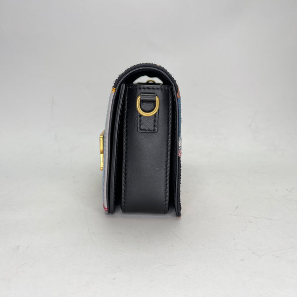 Dio(r)evolution Multi-color Beads Shoulder Bag Shoulder bag in Calfskin, Gold Hardware
