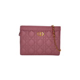 Caro Every Dior Pouch On Chain Crossbody bag in Calfskin, Gold Hardware