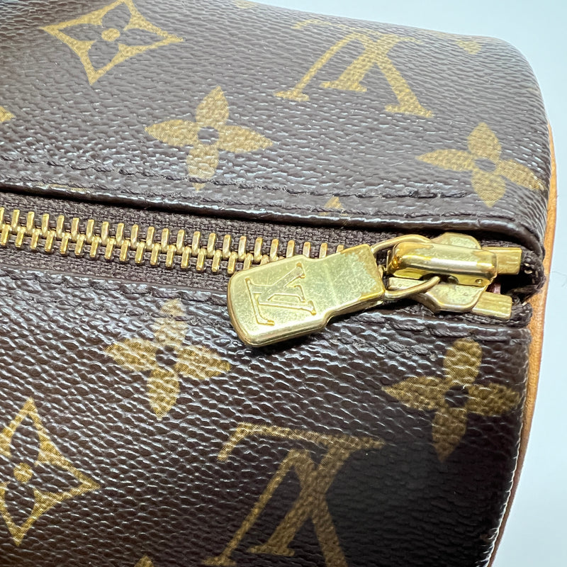 Papillon Top handle bag in Monogram coated canvas, Gold Hardware