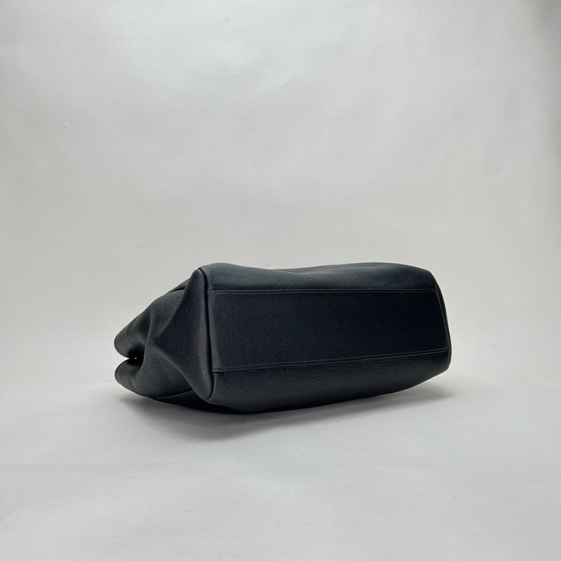 Tote Shoulder bag in Calfskin, Silver Hardware