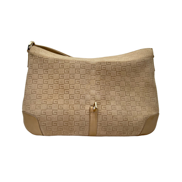 Vintage GG Jackie Shoulder Bag Shoulder bag in Suede leather, Gold Hardware