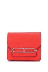 Roulis Pouch in Goat leather, Silver Hardware