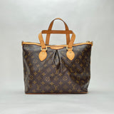 Palermo PM Top handle bag in Monogram coated canvas, Gold Hardware