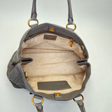 Bauletto Top handle bag in Calfskin, Gold Hardware