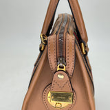 Sherry Mini Boston mini Top handle bag in Calfskin, Gold Hardware