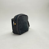 Vara Crossbody bag in Suede leather, Gold Hardware