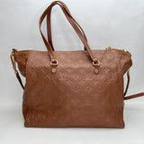 Lumineuse PM Top handle bag in Monogram Empreinte leather, Gold Hardware