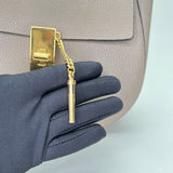 Drew Crossbody bag in Calfskin, Gold Hardware