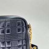 Camera Quilted Crossbody bag in Lambskin, Gold Hardware