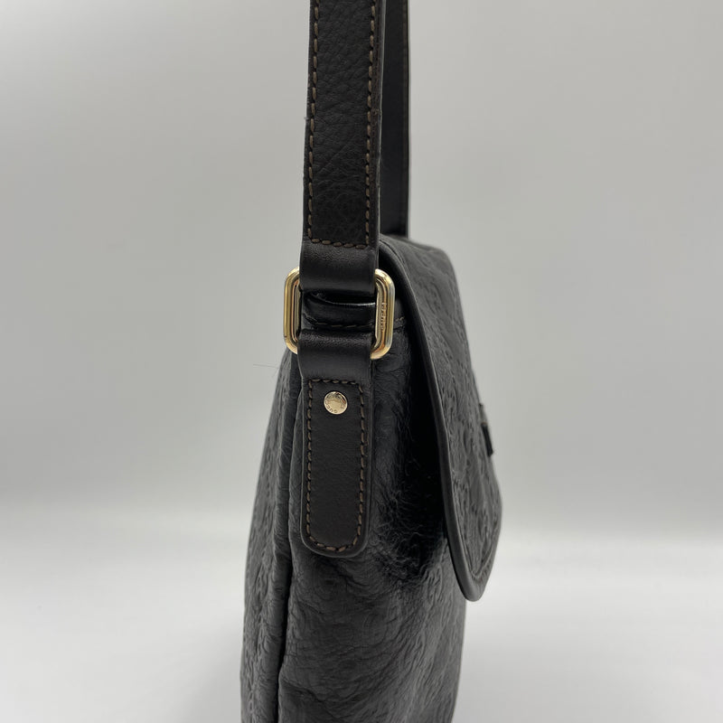 Guccissima Messenger bag in Calfskin, Gold Hardware