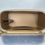 Vanity Crossbody bag in Lambskin, Gold Hardware
