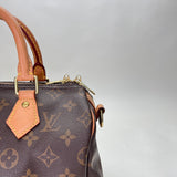 Speedy Bandouliere 25 Top handle bag in Monogram coated canvas, Gold Hardware