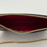 Pochette Accessoires Mini Pouch in Coated canvas, Gold Hardware