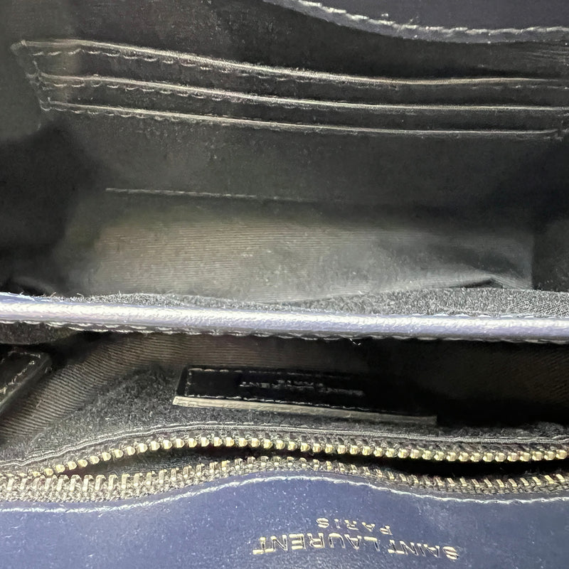 Loulou Toy Shoulder bag in Calfskin, Silver Hardware
