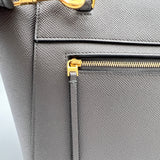 Belt Micro Top handle bag in Calfskin, Gold Hardware