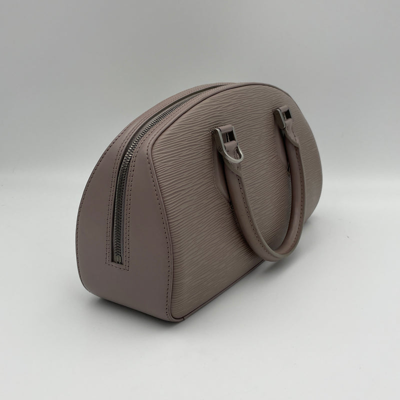 Jasmine Top handle bag in Epi leather, Silver Hardware