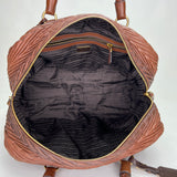 Matelasse Braided Top handle bag in Calfskin, Gold Hardware