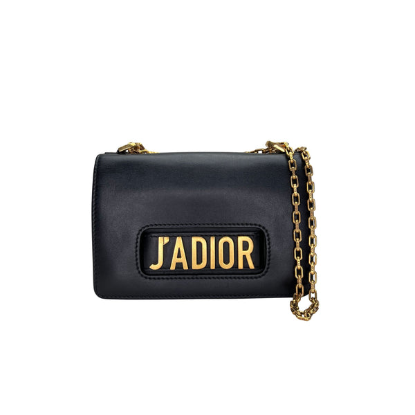 J'adior Shoulder bag in Calfskin, Gold Hardware