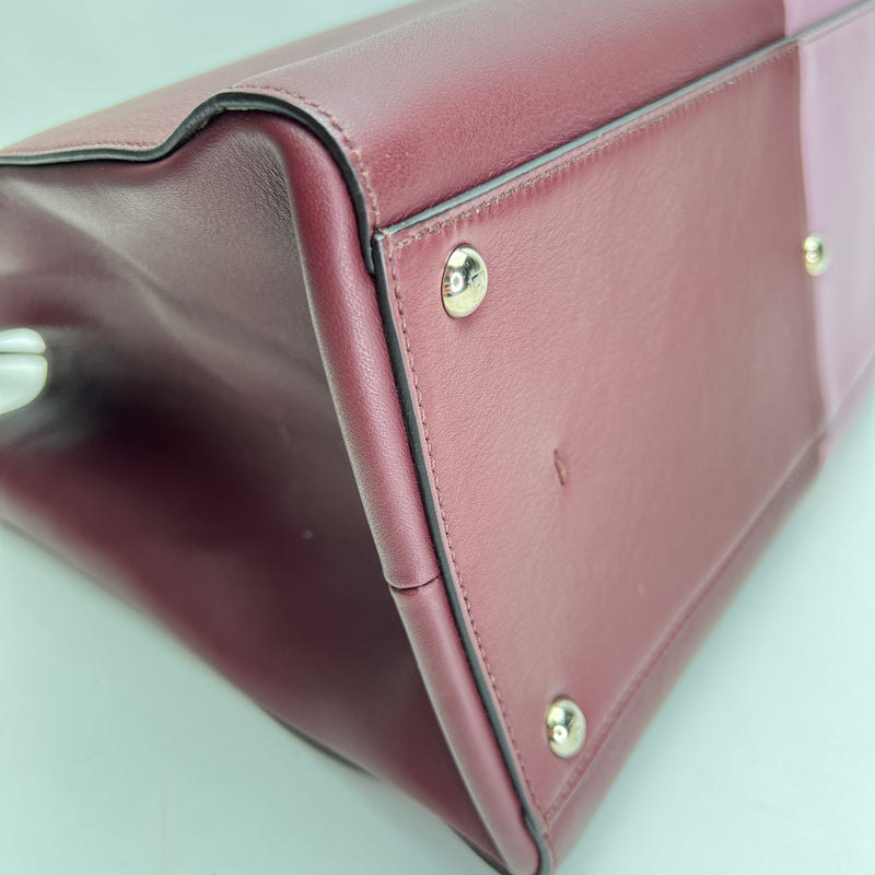 2Jours Medium Top handle bag in Calfskin, Silver Hardware