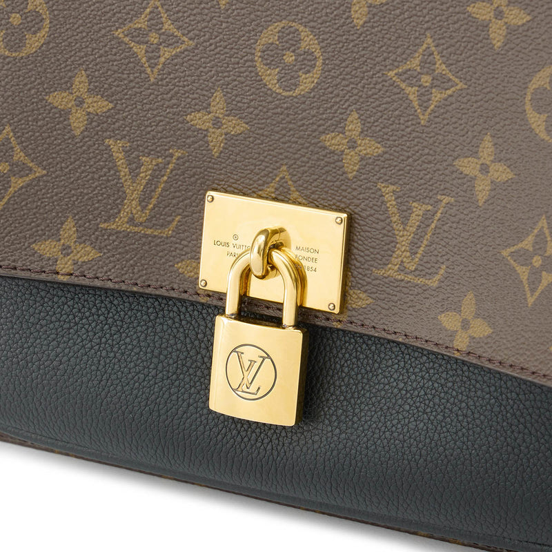 Marignan Top Handle Bag in Monogram coated canvas, Gold Hardware